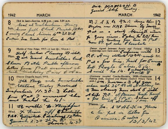 Arthur_Kinnaird_Diary_1942-03-08_001